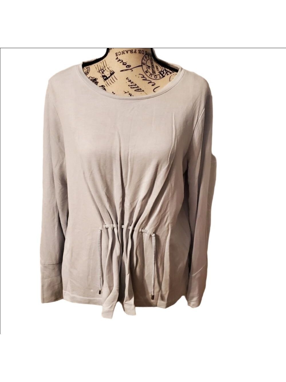 Simply Vera Vera Wang Jersey Long Sleeve Top Large